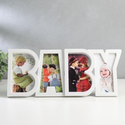 Мультирамка пластик "Baby" белый