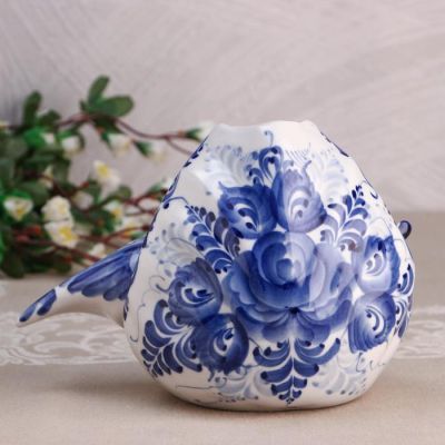 Ваза "Весна", 21х15х14 см, гжель