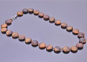 Бусы Тигровый Глаз "Рондо" арт.НТГ-11(15)-46-1