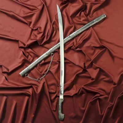 Шашка сувенирная "Шамиль" мельхиор