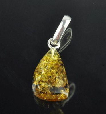 Кулон Янтарь "Золотой дождь" арт.ЯК-566
