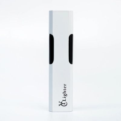 Зажигалка газовая, пьезо, с регулятором 9х2.2 см, белая