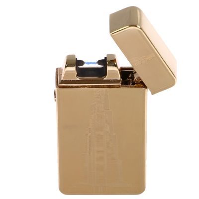 Зажигалка электронная "Небоскреб" в подарочной коробке, USB, дуговая, 3.5х7 см