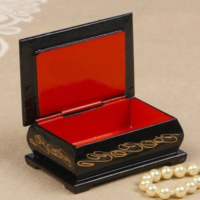 Шкатулка «Пионы», 6×9 см, лаковая миниатюра