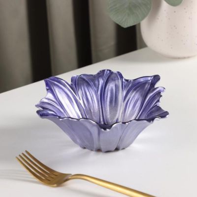 Салатник «Флора», d=16 см, цвет сиреневый