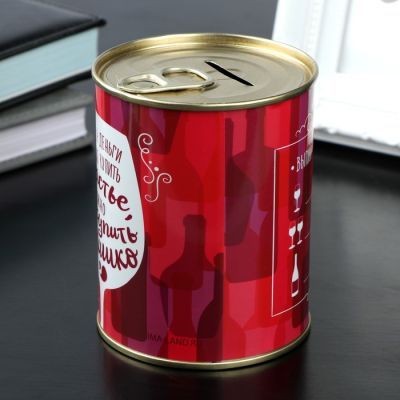 Копилка-банка металл "Выпил-заплатил"