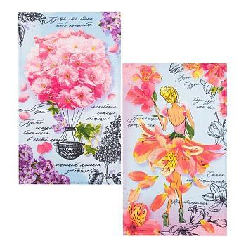 Набор полотенец кух. "Доляна" Самая очаровательная 35х60 см - 2шт, 100% хл