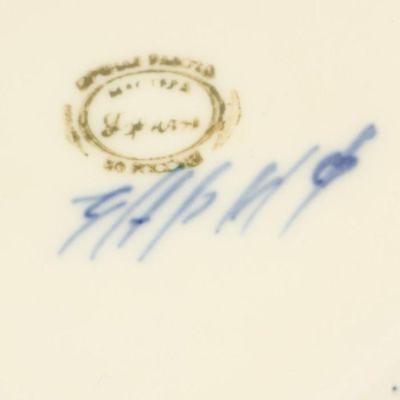 Чайник «Воробей», гжель