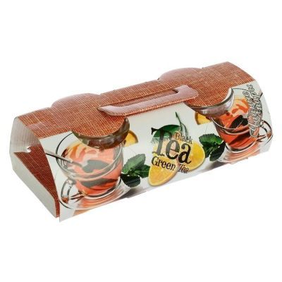 Набор чайный «Алая роза», 200 мл, 2 чайные пары в чемоданчике