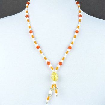 Бусы Кахолонг, Хрусталь, Кошачий глаз "Сивилла" арт. ГРУ-1551