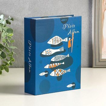 Фотоальбом на 100 фото 10х15 см "Рыбки" 18х14х5,5 см