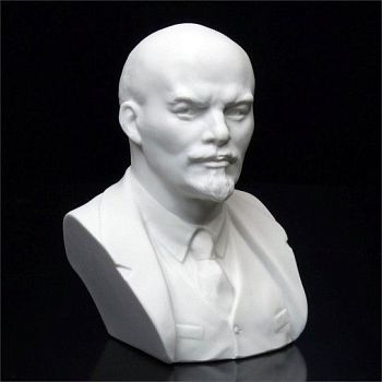 Бюст Ленина 11,5 см (белый, мраморная крошка)